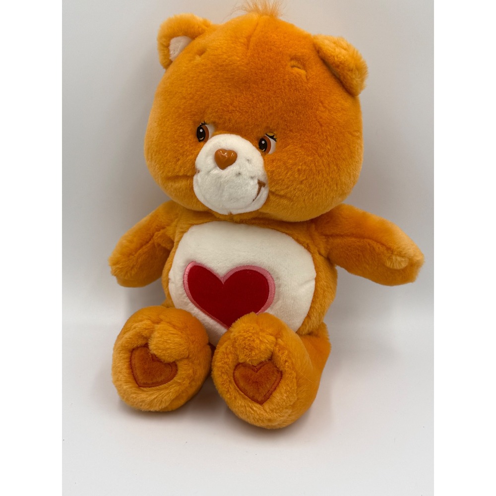 Care Bears Tenderheart Bear Orange Plush Stuffed Animal Heart 13 Inch